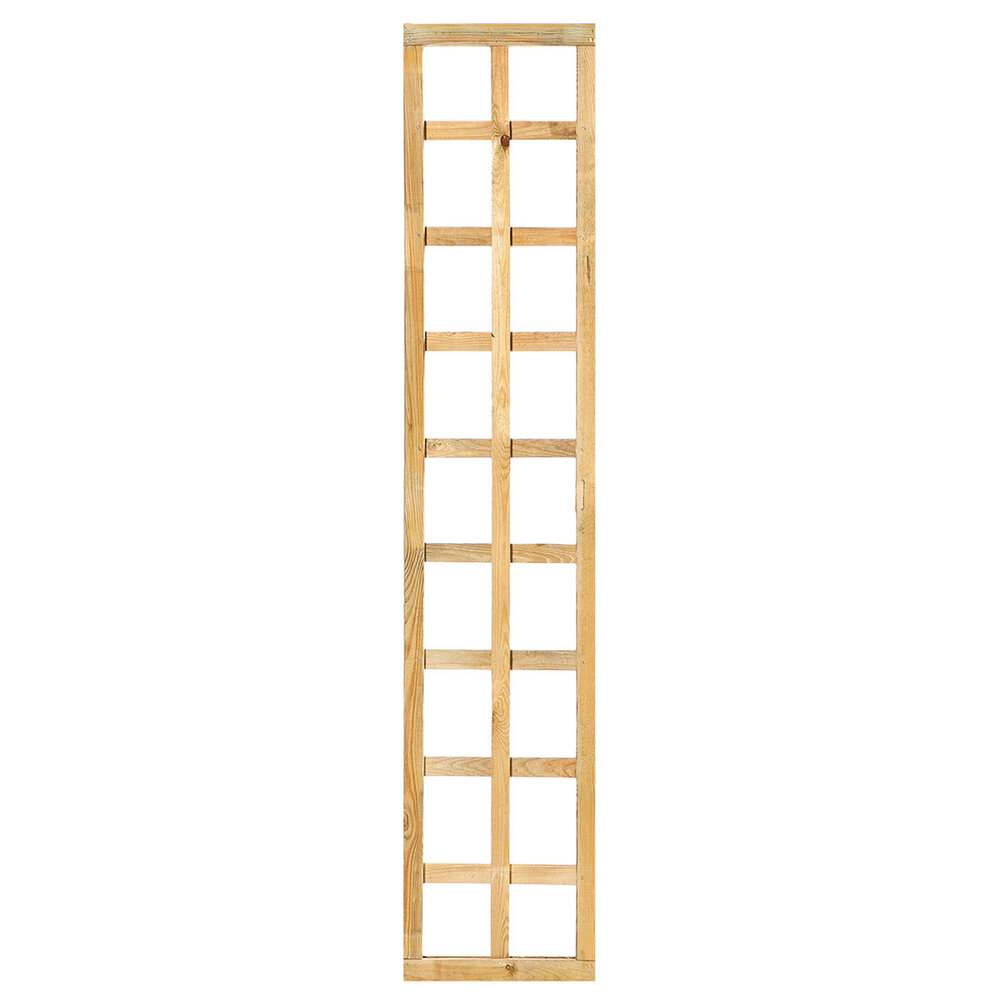 Trellis met lijst, rechte lamellen grenen groen ge&iuml;mpregneerd H180 x B40 cm