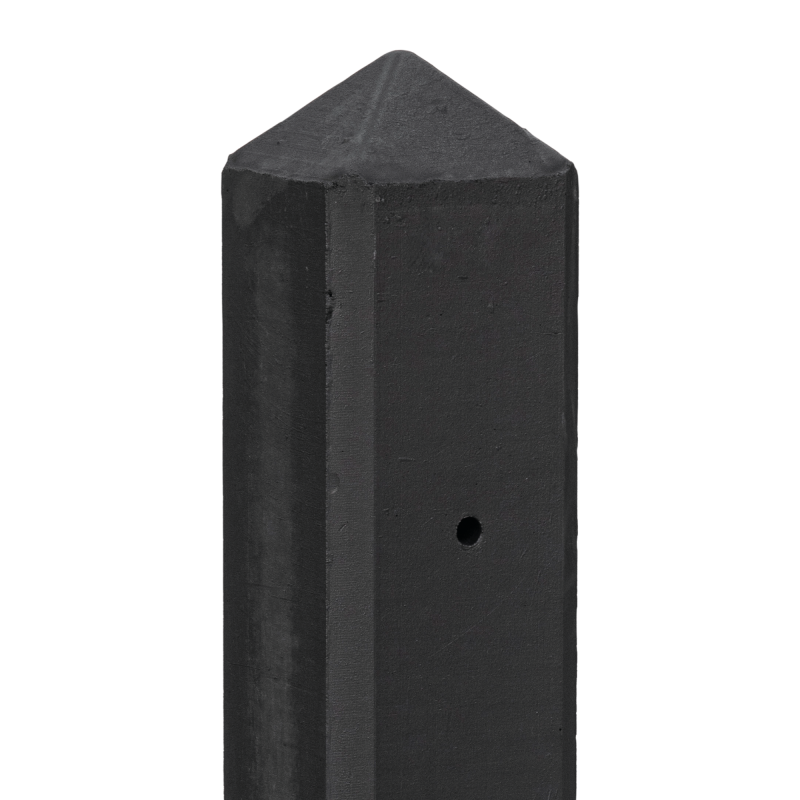Berton&copy;-paal IJssel antraciet gecoat diamantkop 10 x 10 x 280 cm tussenmodel