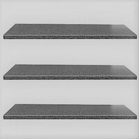 Vijverrand 100x25x3cm Black (6 zijdes verzoet, 8 facetranden)