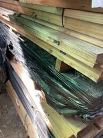 Tuindeur Privacy lariks/douglas 100cm (lichte beschadigingen en verkleuringen)