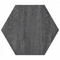 Soft Comfort Zeskant 60/52,5x30x4cm Grijs/Zwart
