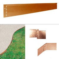 Graskant 118x20cm CORTEN