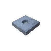 Knikkertegel 30x30x6cm Zwart