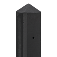 Berton&copy;-paal IJssel antraciet gecoat diamantkop 10 x 10 x 280 cm tussenmodel