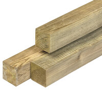 Paal ME grenen 6.8x6.8x300cm op=op