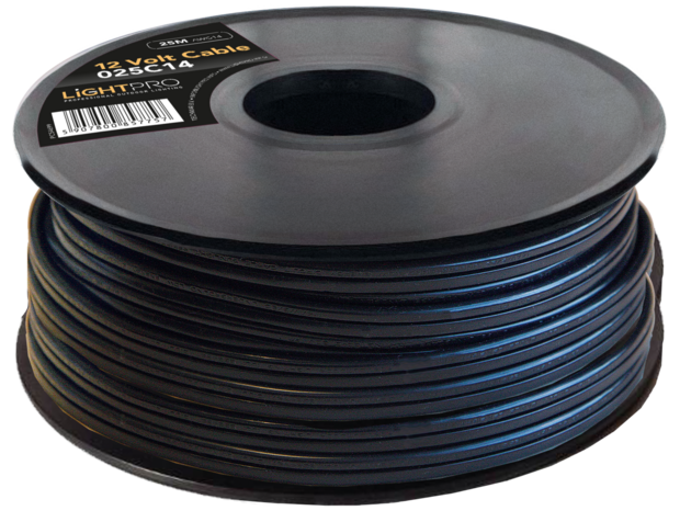 12 Volt kabel AWG14 - per strekkende meter