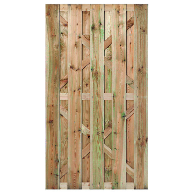 Tuindeur Hoogeveen grenen groen ge&iuml;mpregneerd 180 x 100 cm