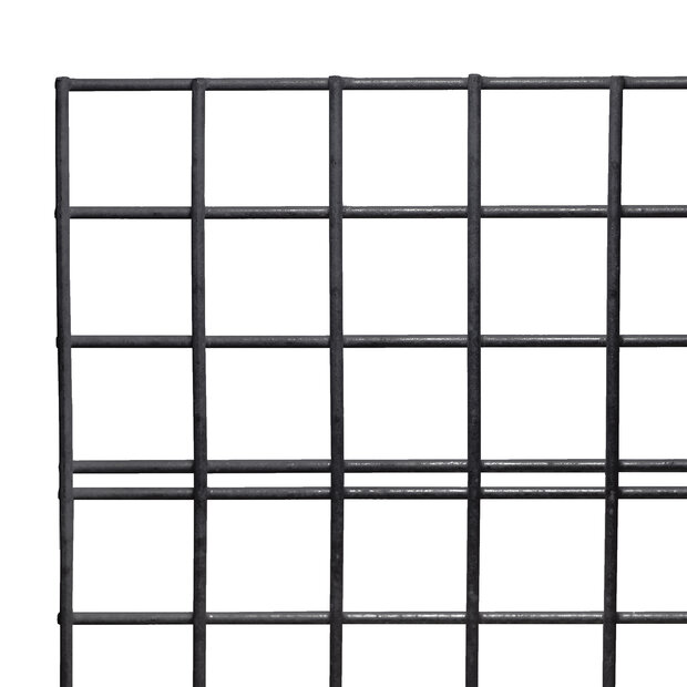 Gaaselement vuurverzinkt maaswijdte 10 x 10 cm, draaddikte 3,4 mm H180 x B180 cm zwart