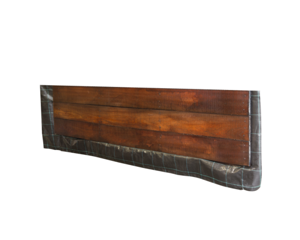 Angelim vermelho hardhout beschoeiingschot 120,0 x 2,0 x 200 cm fijnbezaagd