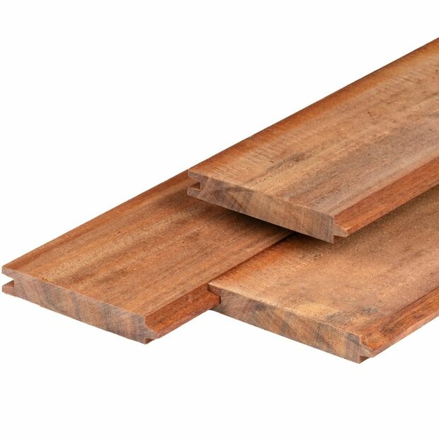 Angelim vermelho hardhout damwand 3,0 x 18,5 x 250 cm geschaafd