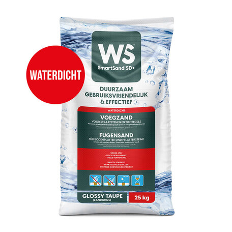 WS SmartSand SD+ Waterdicht Glossy Taupe 25kg