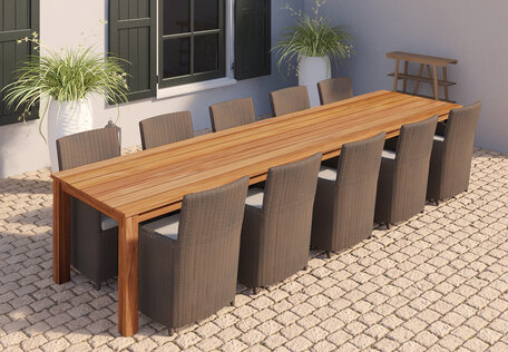 Tuintafel Solide Rustiek teak