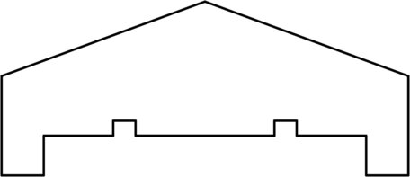 Afdekregel standaard grenen 180cm