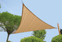 Zonnezeil driehoek zandbeige 420 cm_